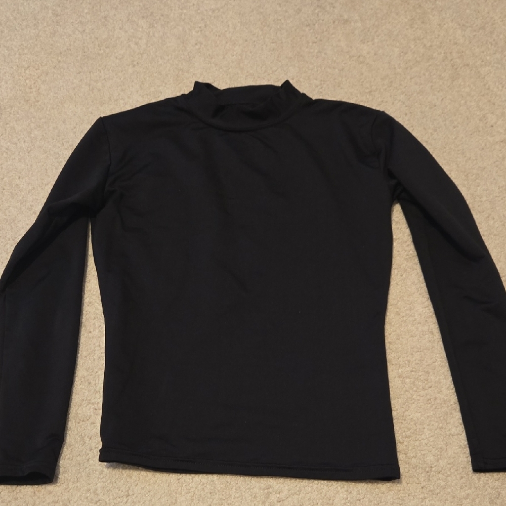 Aeroline Fitness Gear Black  Turtleneck Youth Medium